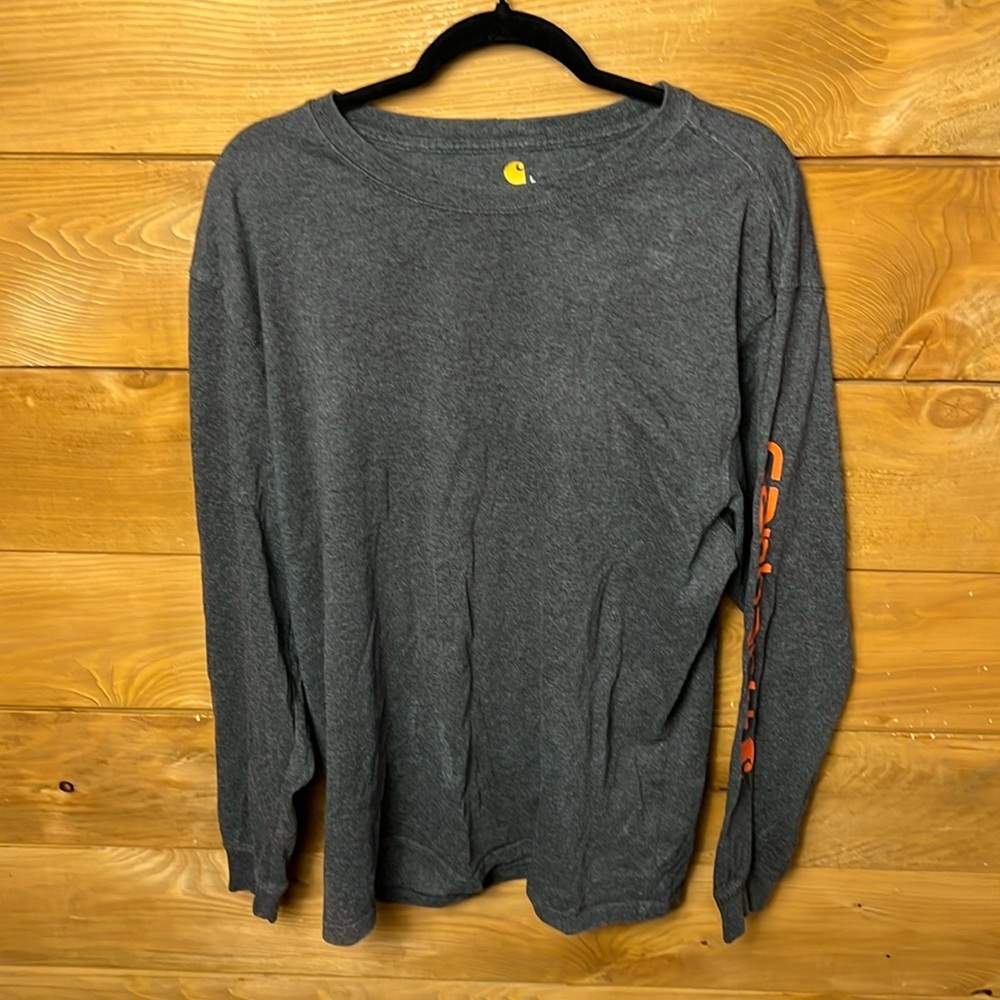 Carhartt Men’s Long Sleeve Working Men's T-Shirt Lg- Dark Grey regular‎ fit work